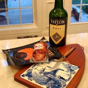 DELFT 💙 Blue Cheese Board and Knife Made in Holland NWT